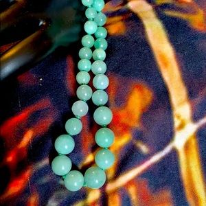 Vintage good quality Green Jade Necklace